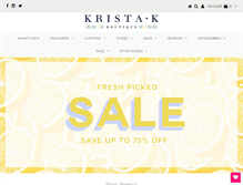 Tablet Screenshot of kristak.com